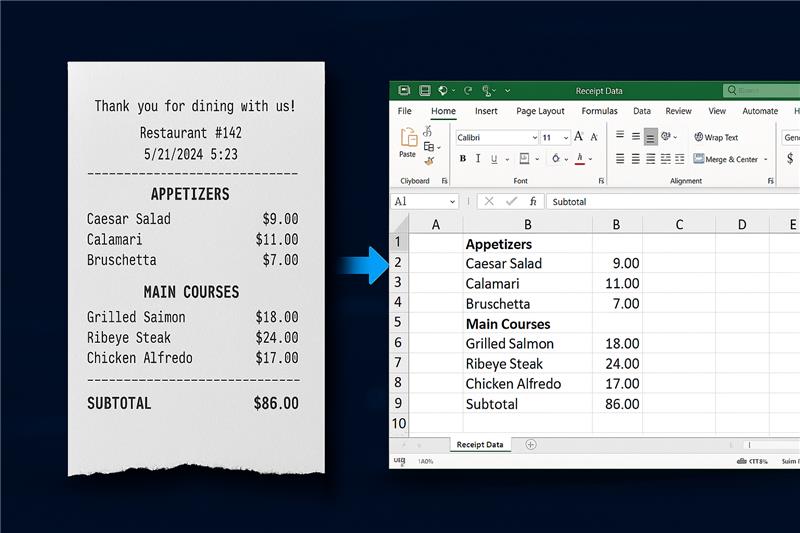 Optical character recognition converting image to editable text