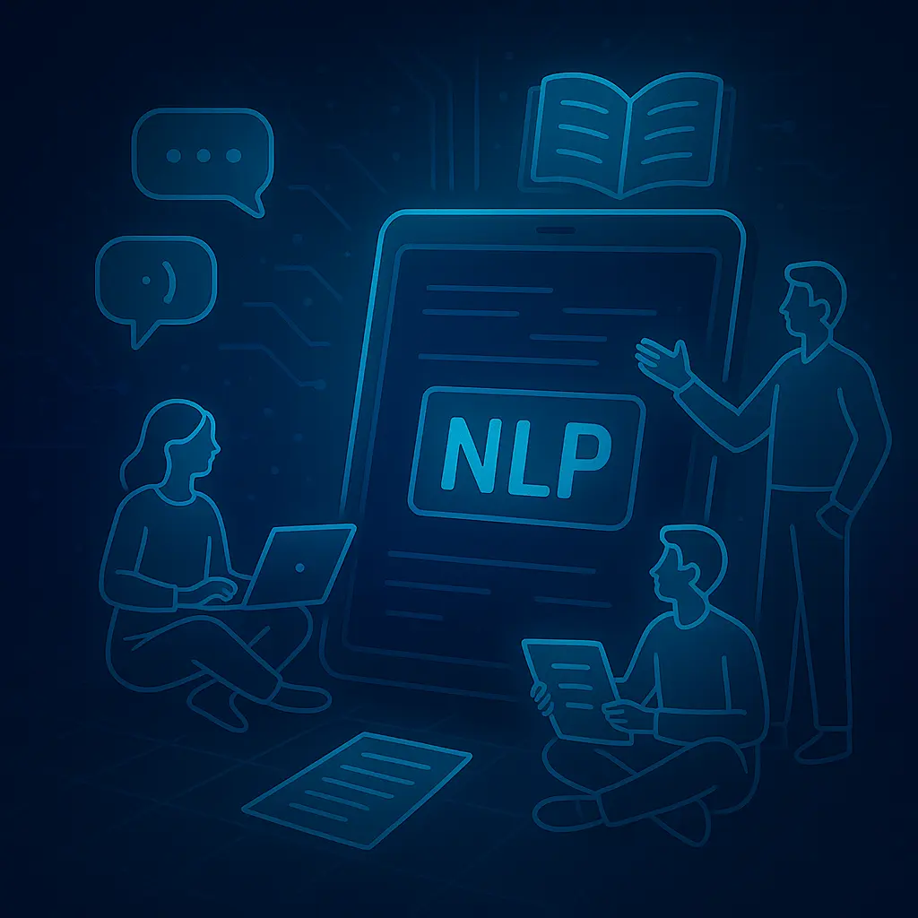 NLP used for analyzing and processing text data with AI